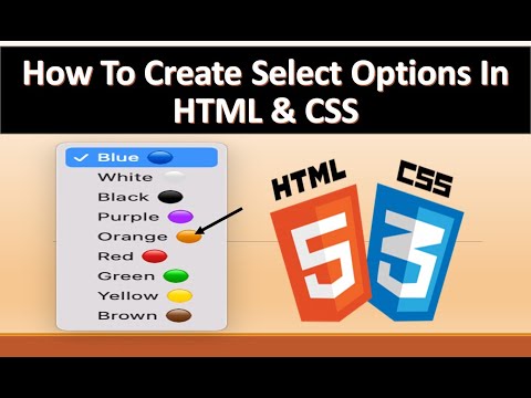 How To Create Select Options In HTML & CSS | HTML, CSS Tutorials