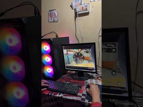 Playing free fire in Pc For the First time 🔥🗿 #freefire #gamersaurav #edit #gamingcomputer #shorts
