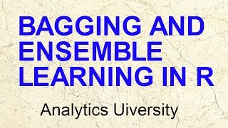 Bagging & Ensemble Models| Bootstrap aggregation | Data Science in R