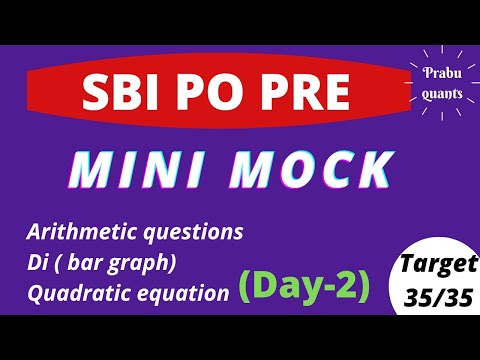 SBI PO PRE MEMORY BASED QUANTS - 2020 MINI MOCK