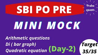 SBI PO PRE MEMORY BASED QUANTS - 2020 MINI MOCK