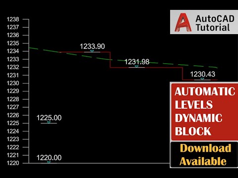 Automatic Profile Elevation Levels block in AutoCAD