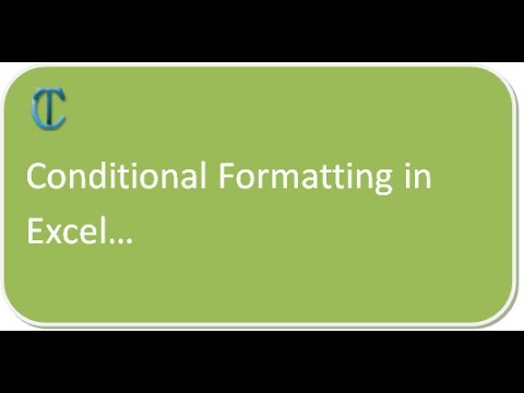 Conditional Formatting in Excel