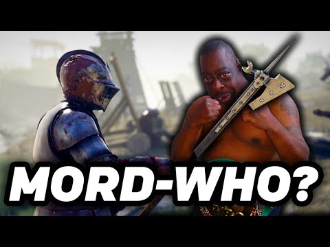Two idiots play a very realistic medieval fighting game