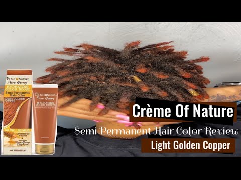CRÈME OF NATURAL LIGHT GOLDEN COPPER HAIR DYE REVIEW ( NO BLEACH)