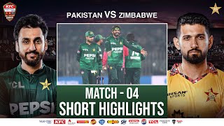 Short Highlights | Pakistan vs Zimbabwe | Match 04 | Tri Nation Series | PCB | M2T1U