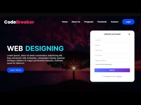 Responsive Website Using HTML, CSS and JavaScript | Website Design With HTML, CSS