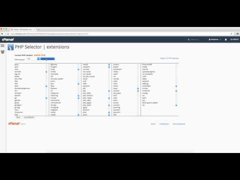 cPanel - Edit PHP Options