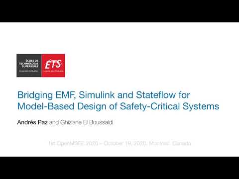 Bridging EMF, Simulink and Stateflow for Model-Based Design of Safety-Critical Systems
