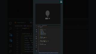 Toggle Button with Light Bulb Effect💡| HTML  & CSS #webdevelopment #shorts