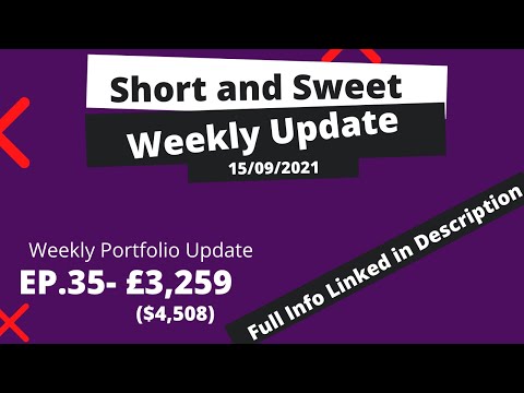 Dividend Portfolio Review (15/09/2021) -$4,508 Portfolio Review - Weekly Update EP 35 (Trading 212)