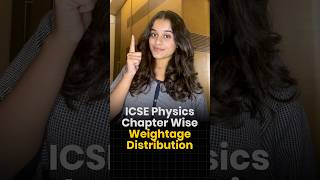 Physics Chapterwise Weightage Distribution 💀 #icse #icsephysics #boardexam #class10 #2026
