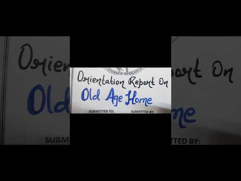 Orientation report on Old Age Home #orientationreport#medicos#bscnursing#nursing#oldagehome#shorts