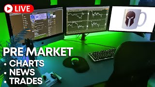 PREMARKET LIVE: The Trading Floor | TSLA META MSFT Earnings Day!