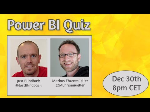Power BI Quiz with Markus Ehrenmüller-Jensen