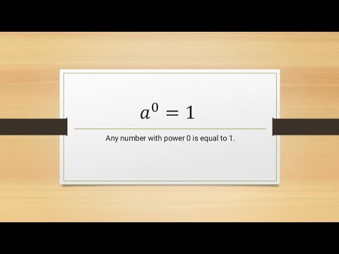 a^0 =1 proof| Quantitative reasoning