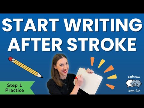 Start Writing After Stroke: Step-by-Step How to Practice at Home | Speech Therapy Aphasia Exercises