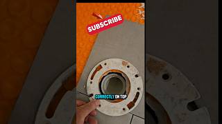 Correct Way To Place Tiles Under Toilet Flange. #tile  #diy #tiling  #toiletflange
