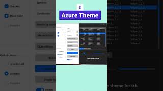 Themes and Libraries to Create Modern GUI in Python and Tkinter #shorts #python #tkinter