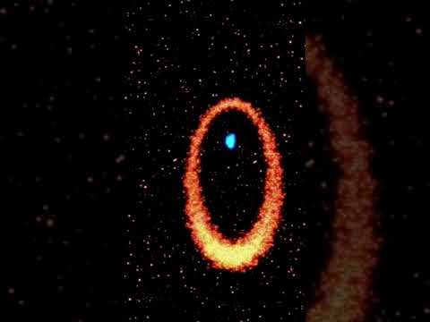 "Andromeda’s Hidden Heart: Mystic Blue Stars Swirl Around a Cosmic Giant | The Cosmic Canvas#shorts