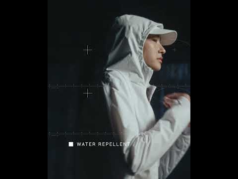 Women's Waterproof Running Jacket - KIPRUN Run 100 Rain - White.mov