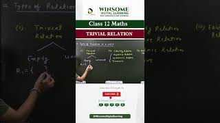 Trivial Relation Explained l Class 12 Maths | Relations & Functions