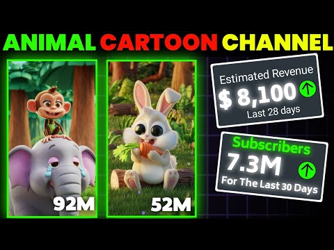 Make 3D animal cartoon short And Earn 1 Lakh monthly  @techpanchu