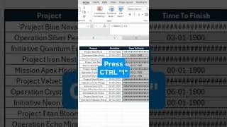 Deadline tracker in #ExcelTips #ProductivityHacks #DeadlineTracker #ExcelForBeginners#timemanagement