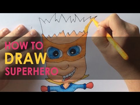 How to Draw a SuperHero | How to draw for Kids