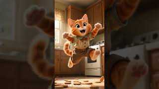 an orange kitten who loves to eat😽 #cat #funny #story #aianimalstories #cute