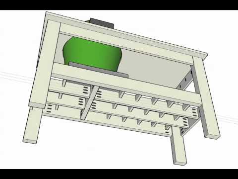 Large Big Green Egg with Pocket Screw Construction