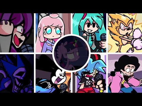 Dusk Till Dawn but Every a Different Cover is Used 🎤 (FNF Dusk Till Dawn but Everyone Sings)