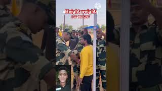 BSF height weight check ✅🪖💪 Indian Bsf power #shortsfeed #trending #faujilifestyle #indianarmy