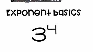 Exponent basics