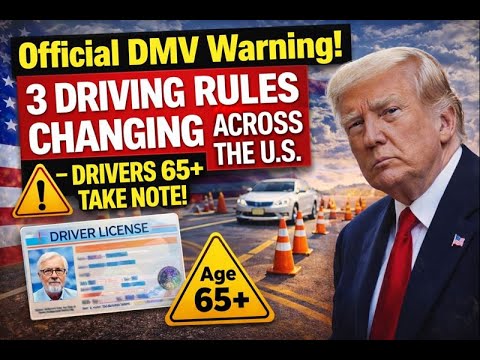 🚨 Official DMV Notice  3 Driving Rules Changing Across the U S  — Drivers 65+ Take Note!