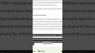 Elite Runner's Secret: Mastering Lactate Threshold for Peak Performance!