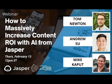 Jasper x Marketing AI Institute | How to Massively Increase Content ROI with AI