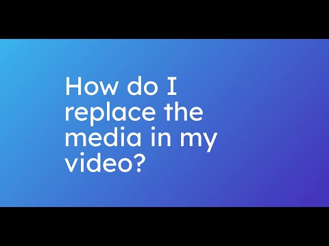 How do I replace the media in my video with another media or my own on invideo AI?