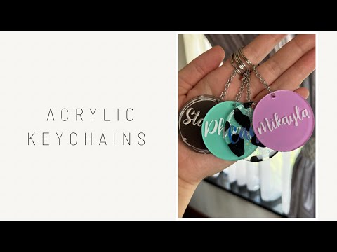Updated Acrylic Keychain Tutorial & Having Fun With UV Resin