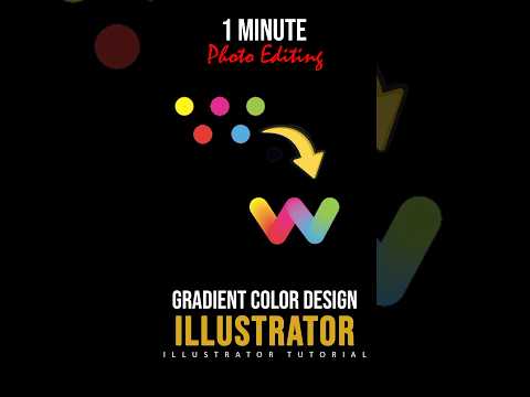 How to make Gradient in Illustrator #illustrator #shorts #illustratortutorial