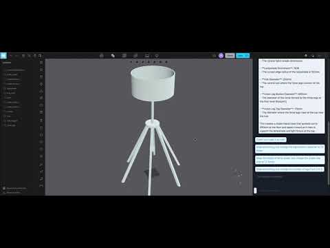 Text to CAD: IKEA LAUTERS Lamp