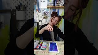 Lifting the subject from the background - Jellyfish watercolor tutorial 🪄🪼