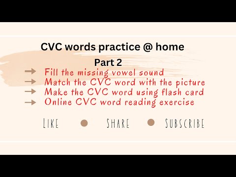 Learning CVC Words Part 2