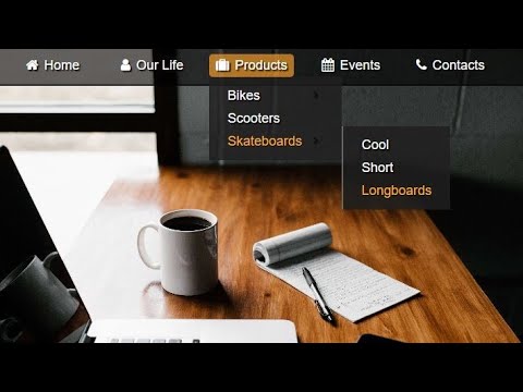 How To Make Drop Down Menu in HTML and CSS