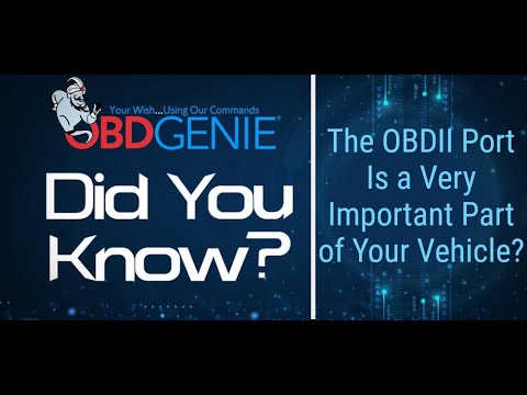 Did You Know... The OBDII Port Is A Very Important Part Of Your Vehicle? Find out why!