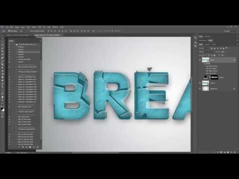 CG Broken Glass Photoshop Actions v2.0