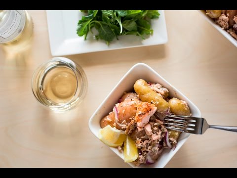 Olive Oil Poached Salmon with Fingerling Potatoes and Tarragon Recipe (35 Minutes)