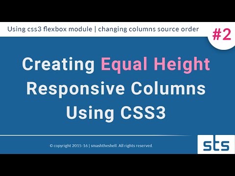 How to create responsive equal height multi columns layout irrespective of content #technique-2