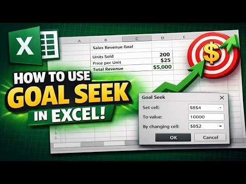 How to use Goal Seek in Excel