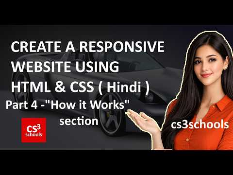 How to create a responsive website using HTML & CSS | Part 4 - How it Works section